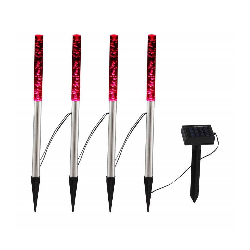 Globo - ΣΕΤ 4x LED Ηλιακό Φωτιστικό 4xLED/0,07W IP44 600 mAh