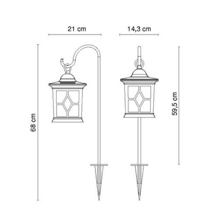 Globo - Ηλιακή λάμπα LED LED/0,05W/3,2V IP44 300 mAh