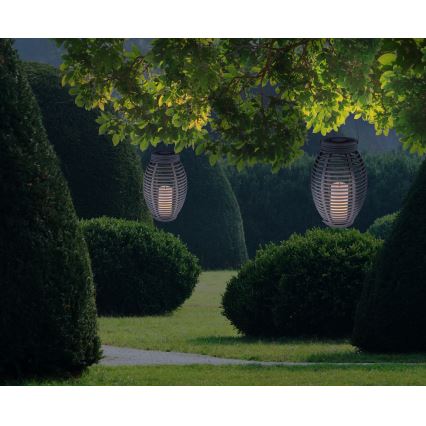 Globo - Ηλιακό φωτιστικό LED LED/0,06W/3,2V IP44 200 mAh rattan