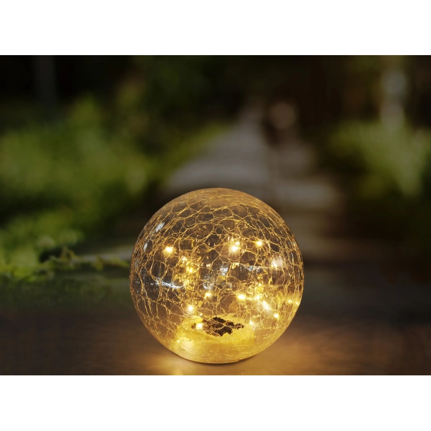 Globo - Ηλιακή λάμπα LED 20xLED/0,06W/3,2V διάμετρος 19,5 cm IP44