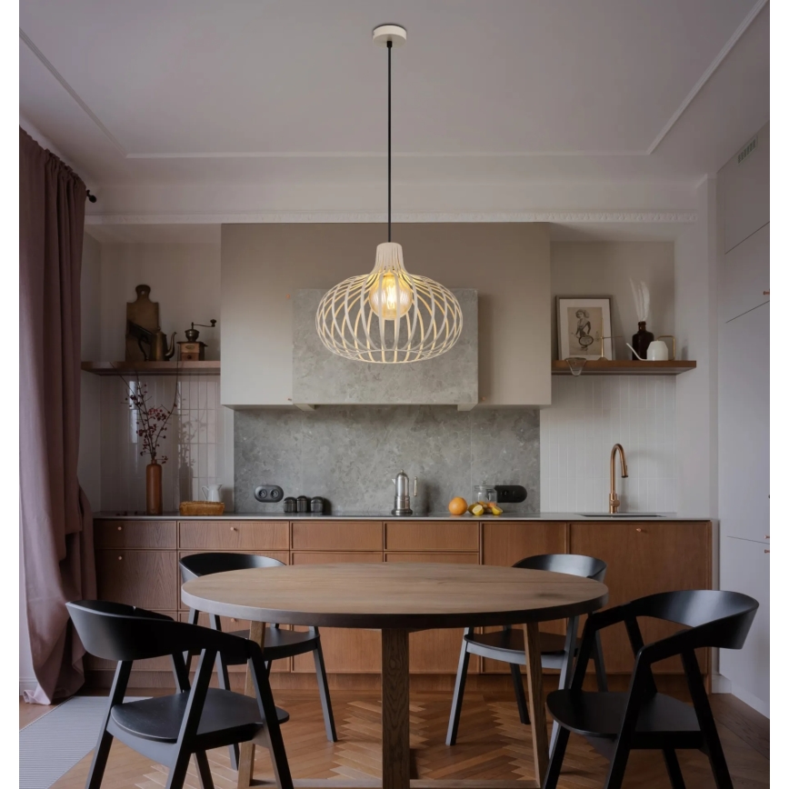 Globo - Κρεμαστό φωτιστικό με καλώδιο 1xE27/40W/230V μπεζ