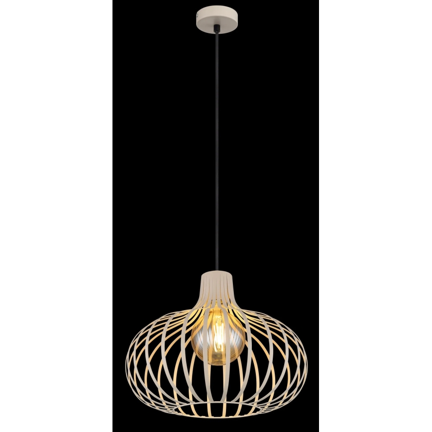 Globo - Κρεμαστό φωτιστικό με καλώδιο 1xE27/40W/230V μπεζ