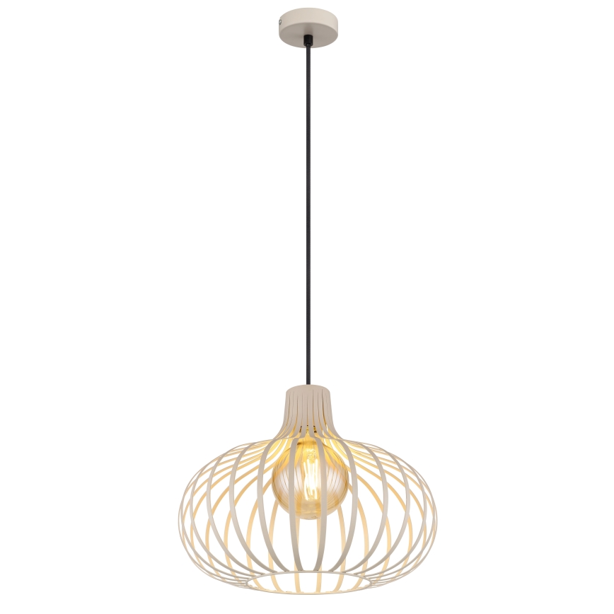 Globo - Κρεμαστό φωτιστικό με καλώδιο 1xE27/40W/230V μπεζ