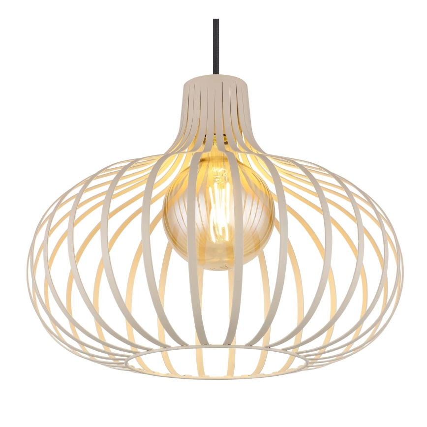 Globo - Κρεμαστό φωτιστικό με καλώδιο 1xE27/40W/230V μπεζ