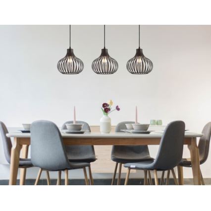 Globo - Κρεμαστό φωτιστικό οροφής 3xE27/40W/230V