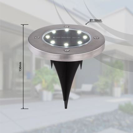 Globo - ΣΕΤ 4x Ηλιακό φωτιστικό LED LED/0,1W/3V IP44 300 mAh