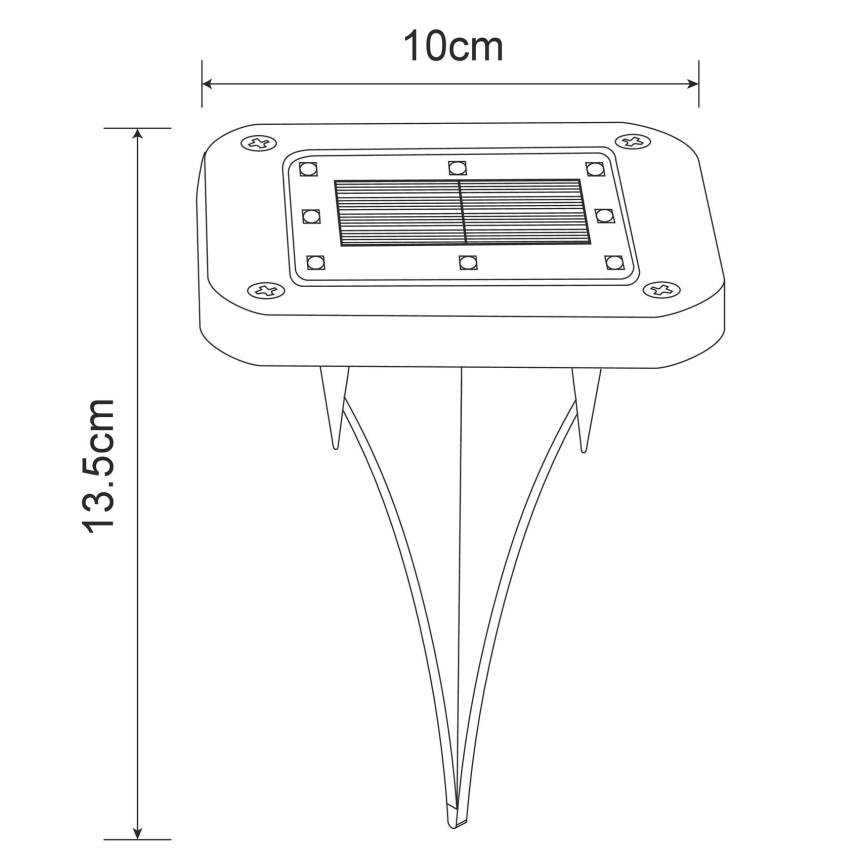 Globo - ΣΕΤ 2x Ηλιακό φωτιστικό LED LED/0,8W/1,2V IP44 300 mAh