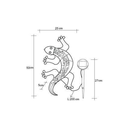 Globo - LED Ηλιακό διακοσμητικό LED/0,06W/3V IP44