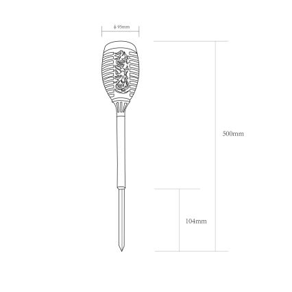 Globo - ΣΕΤ 2x Ηλιακή λάμπα LED LED/0,1W/3V IP44