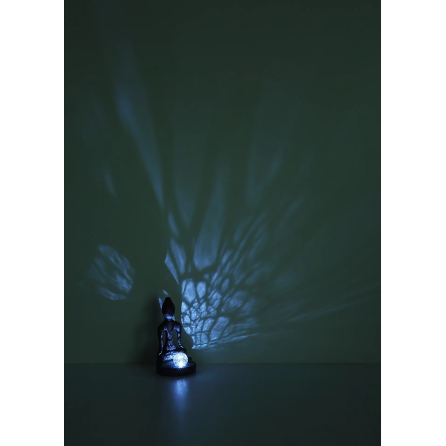 Globo - Ηλιακό φωτιστικό LED/3V IP44 200 mAh, άγαλμα του Βούδα