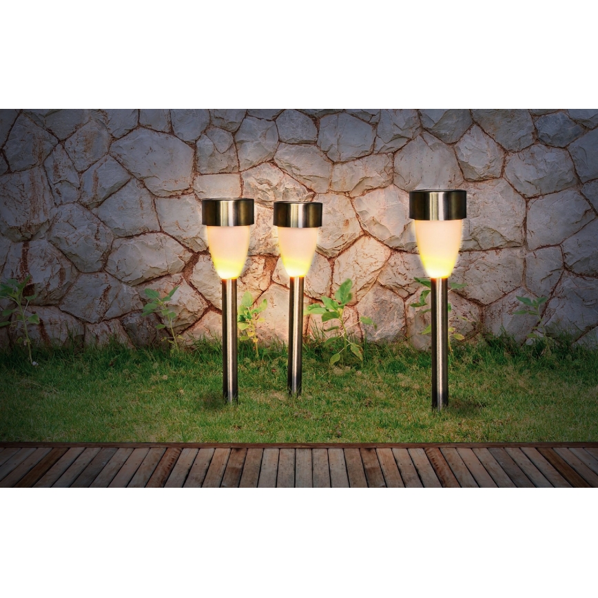 Globo - ΣΕΤ 3x Ηλιακό Φωτιστικό 3xLED/0,06W/1,2V IP44 200 mAh