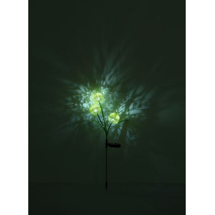 Globo - Ηλιακό φωτιστικό LED 3xLED/0,06W/3V 5000K IP44 200 mAh κίτρινο