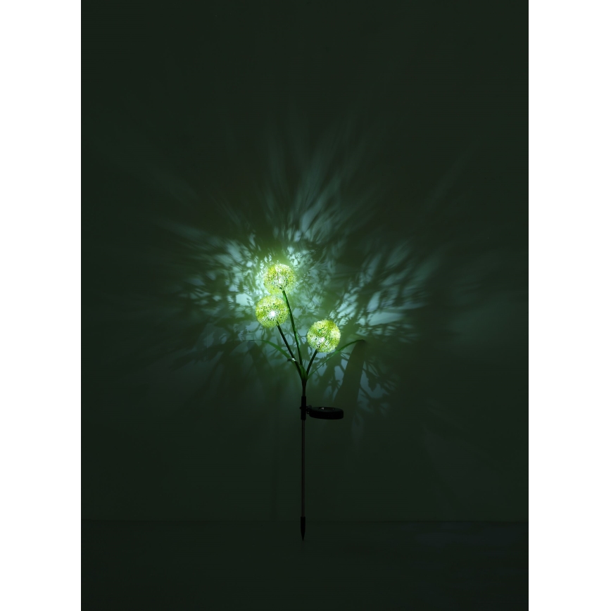 Globo - Ηλιακό φωτιστικό LED 3xLED/0,06W/3V 5000K IP44 200 mAh κίτρινο
