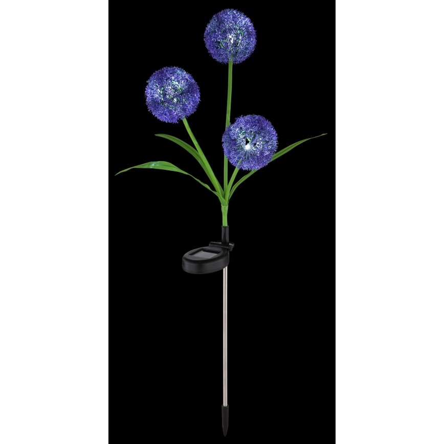 Globo - Ηλιακό φωτιστικό LED 3xLED/0,06W/3V 5000K IP44 μωβ