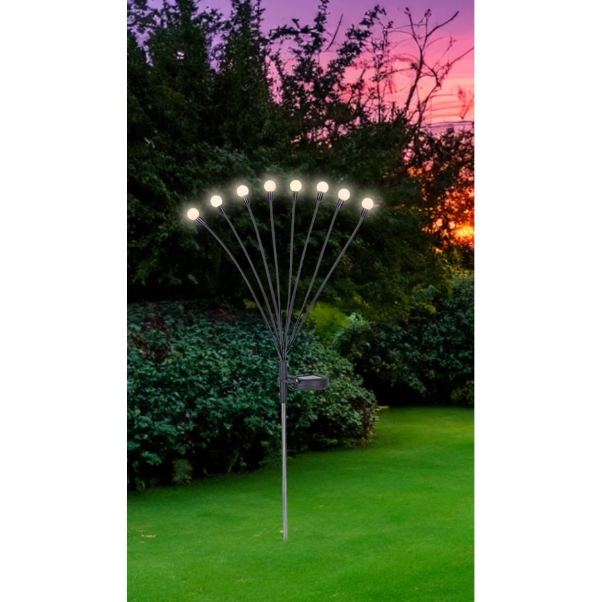 Globo - Ηλιακό φωτιστικό LED 8xLED/0,06W/3,2V 3000K IP44