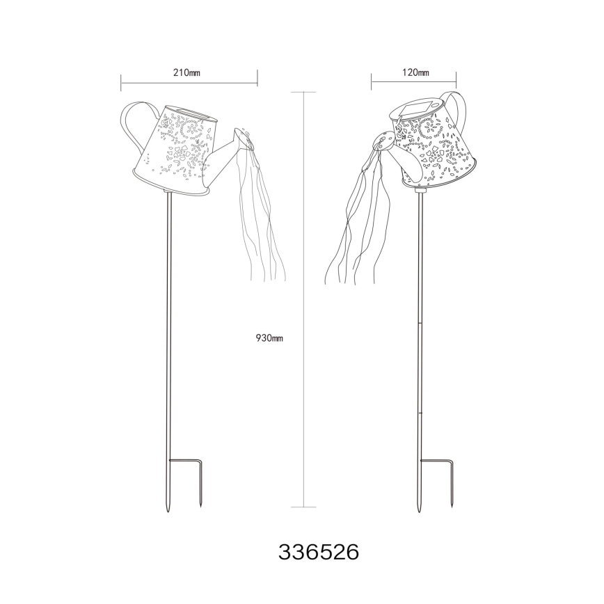 Globo - LED ηλιακό φωτιστικό LED/3V IP44 300 mAh βραστήρας