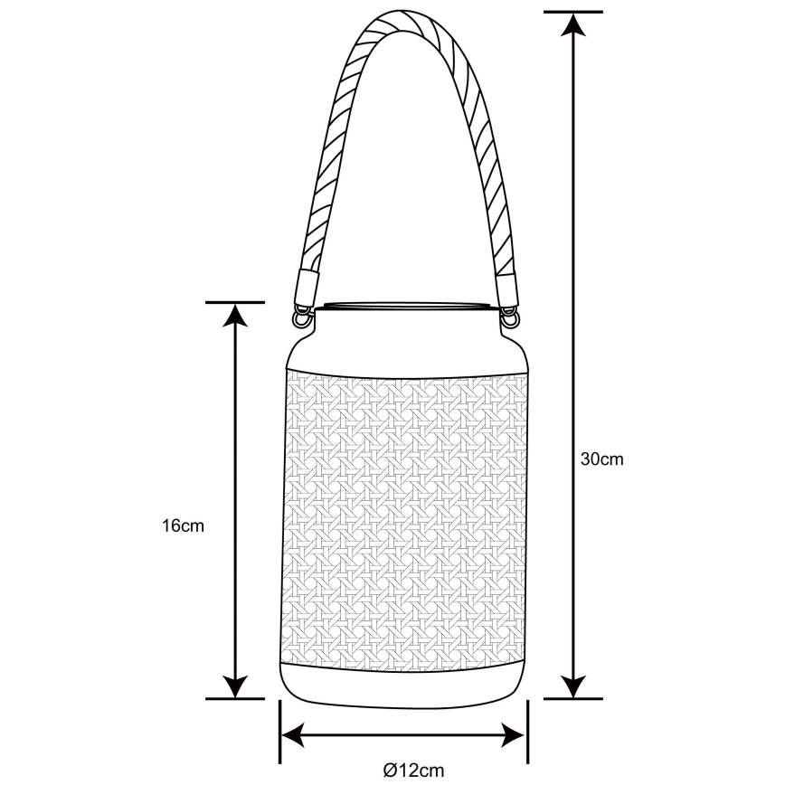 Globo - Ηλιακό φωτιστικό LED LED/0,06W/3V 3000K IP44 μπαμπού