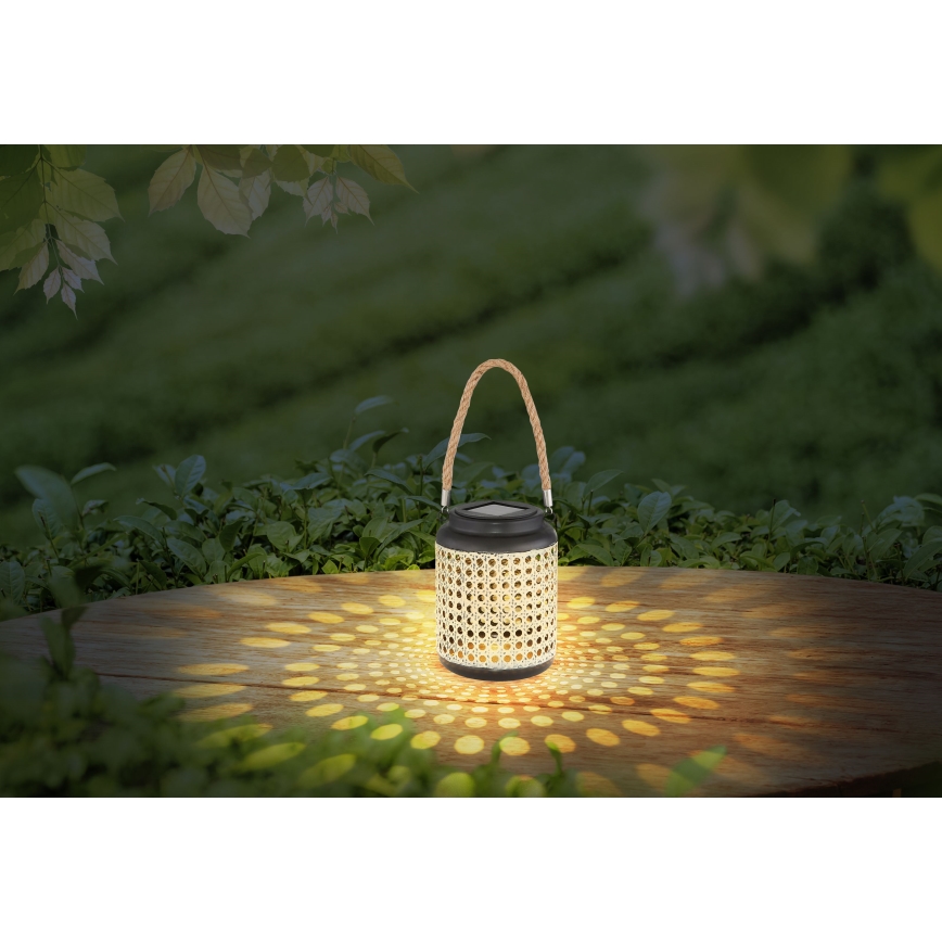 Globo - Ηλιακό φωτιστικό LED LED/0,06W/3V 3000K IP44 μπαμπού