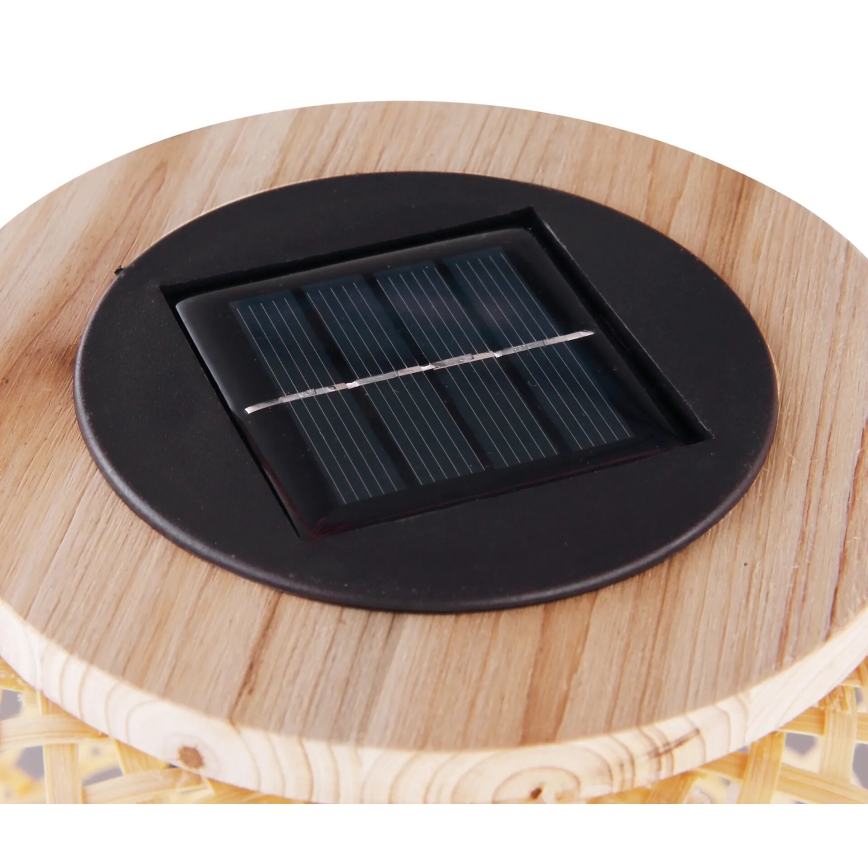 Globo - Ηλιακό φωτιστικό LED LED/0,06W/3V μπαμπού IP44