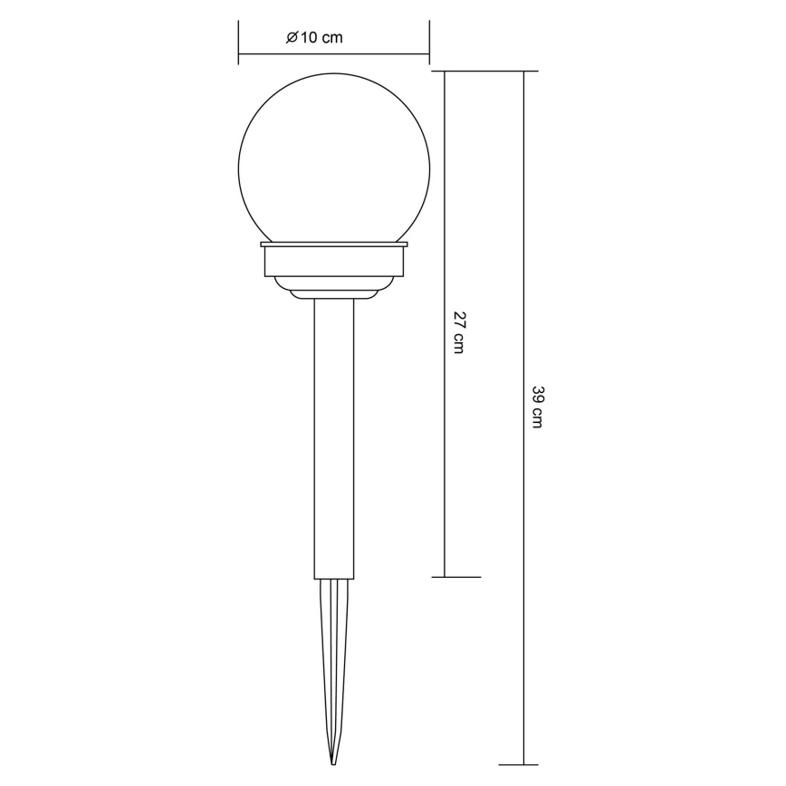 Globo 33699-12 - Ηλιακή λάμπα LED LED/1,2V IP44 100 mAh