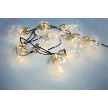 Globo - LED Ηλιακή αλυσίδα 10xLED/0,06W/3,2V 380 εκ. IP44 600 mAh