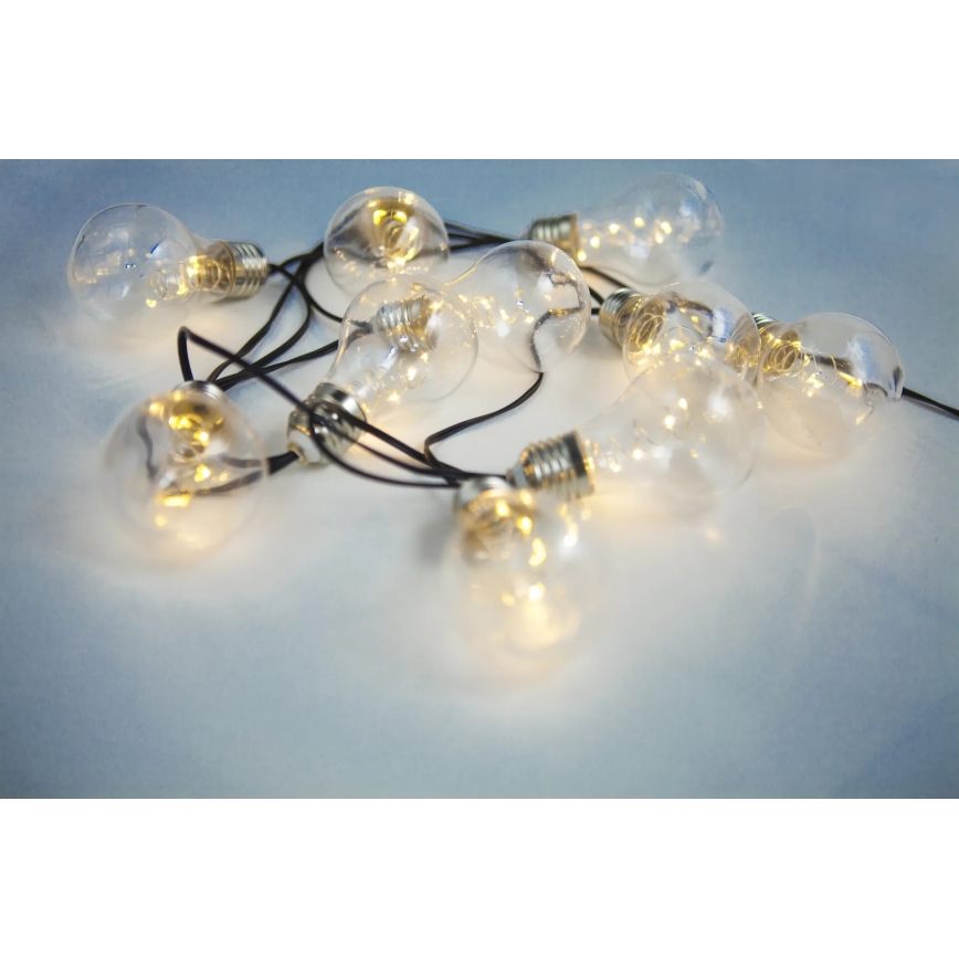 Globo - LED Ηλιακή αλυσίδα 10xLED/0,06W/3,2V 380 εκ. IP44 600 mAh