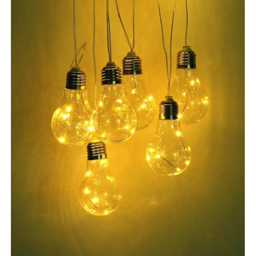 Globo - LED Ηλιακή αλυσίδα 10xLED/0,06W/3,2V 380 εκ. IP44 600 mAh