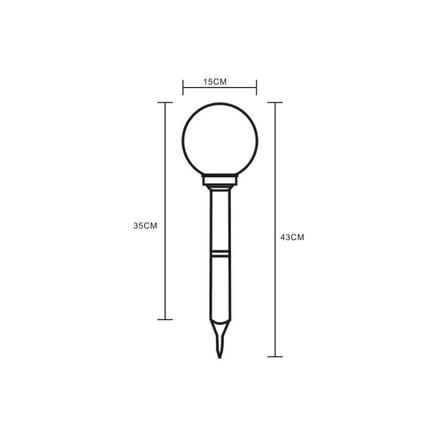 Globo - Ηλιακό φωτιστικό LED 2xLED/0,06W/1,2V IP44 600 mAh