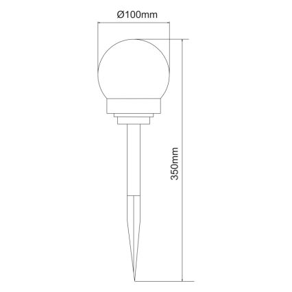 Globo - ΣΕΤ 3x Ηλιακό φωτιστικό LED LED/0,06W/3V 4000K διάμετρος 10 cm IP44