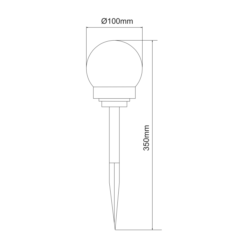 Globo - ΣΕΤ 3x Ηλιακό φωτιστικό LED LED/0,06W/3V 4000K διάμετρος 10 cm IP44
