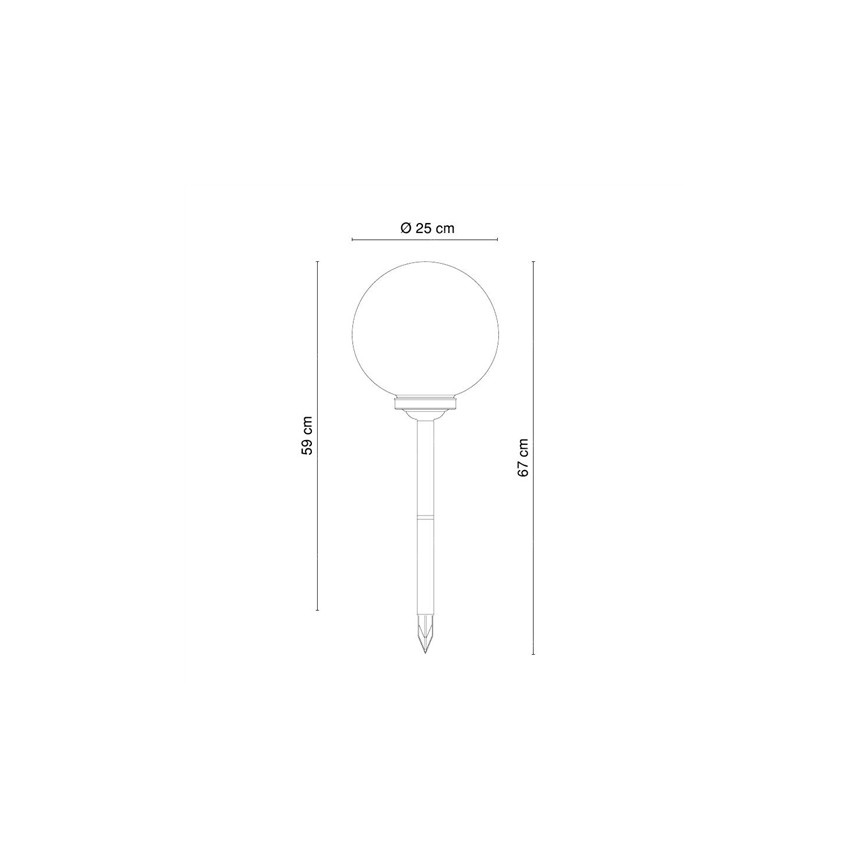 Globo - Ηλιακό φωτιστικό LED RGB 4xLED/0,07W/3,3V IP44