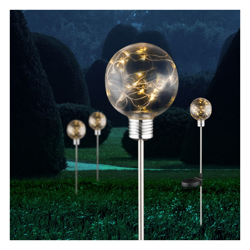 Globo - Σετ 12 τεμαχίων ηλιακών LED φωτιστικών LED/3,2V IP44 600 mAh