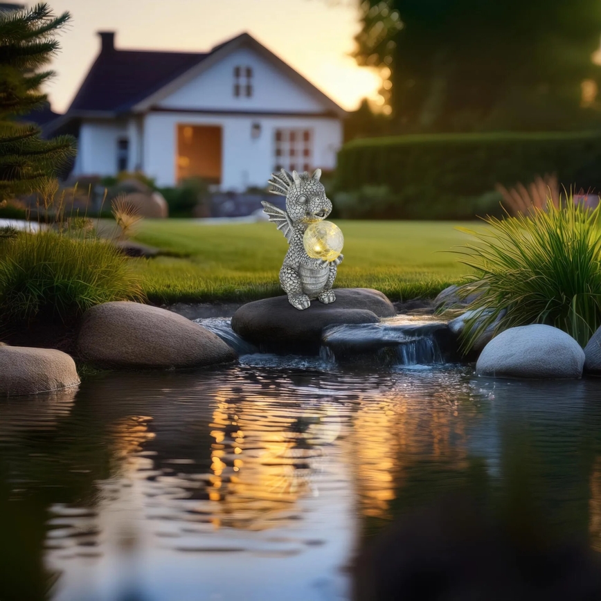 Globo - Ηλιακό διακοσμητικό LED LED/0,02W/3V IP44 δράκος 300 mAh