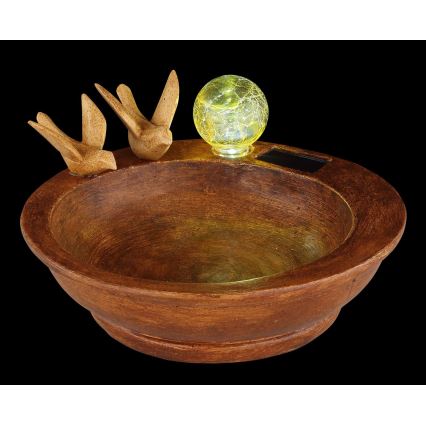 Globo - LED Ηλιακό φωτιστικό LED/0,06W/3V IP44 μπανιέρα πτηνών