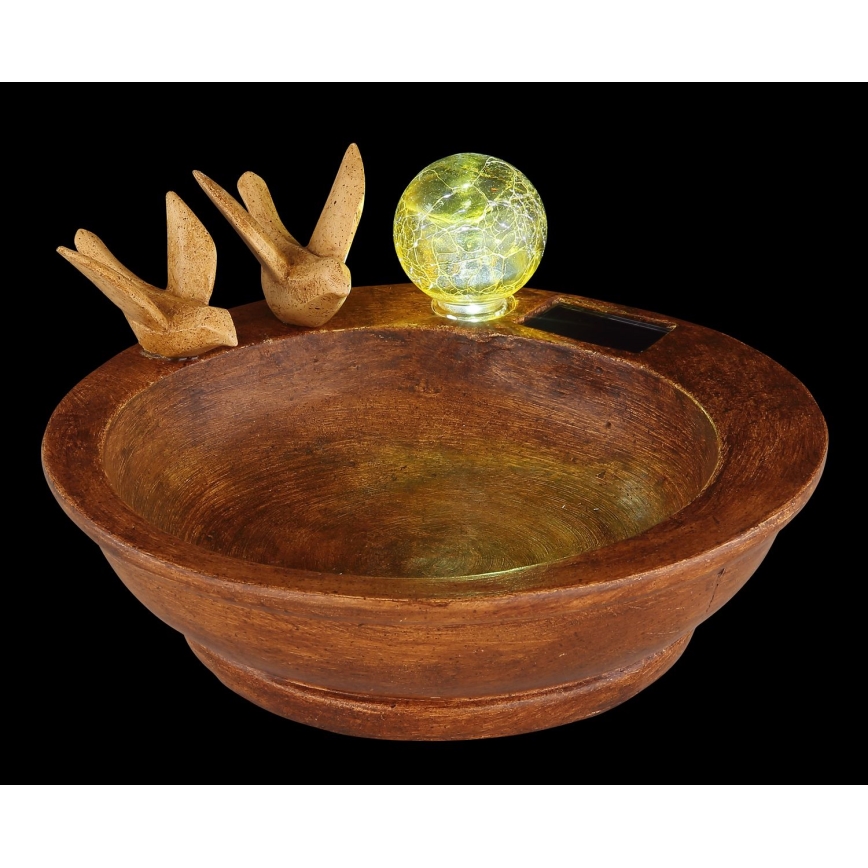 Globo - LED Ηλιακό φωτιστικό LED/0,06W/3V IP44 μπανιέρα πτηνών