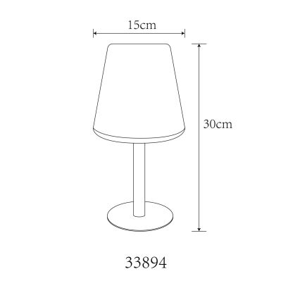 Globo - LED RGB Ηλιακό αφής Επιτραπέζιο φωτιστικό LED/0,1W/3V IP44