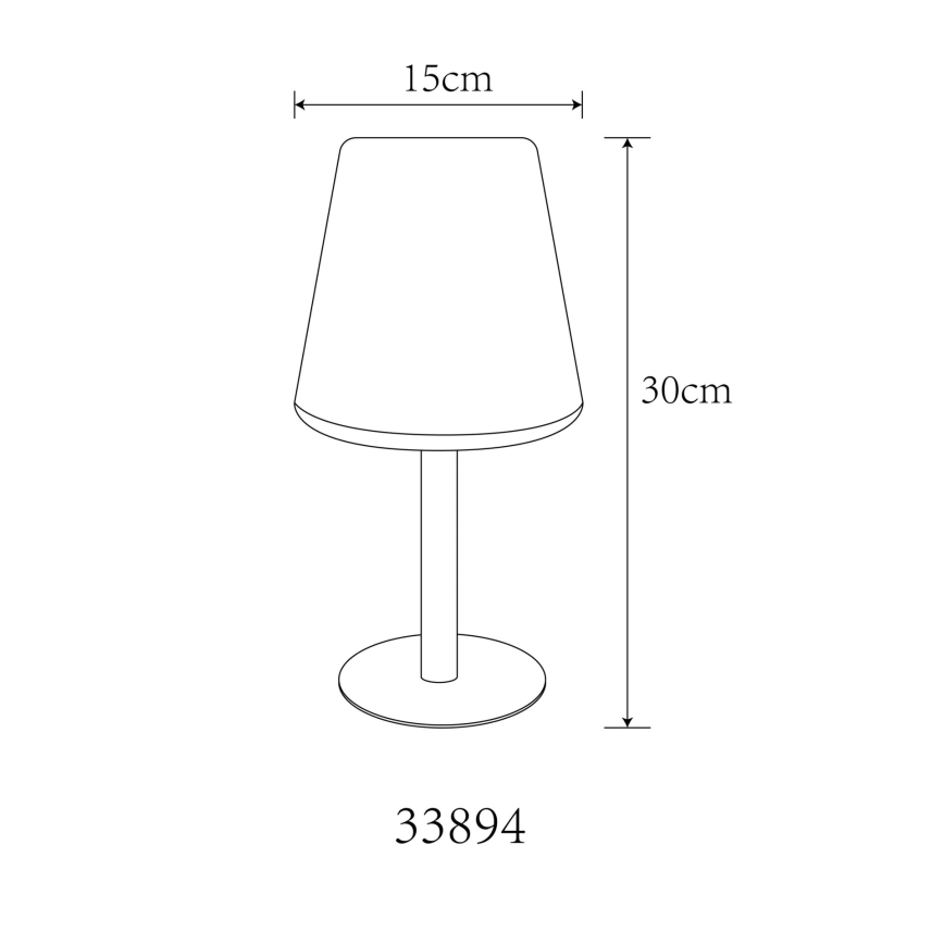 Globo - LED RGB Ηλιακό αφής Επιτραπέζιο φωτιστικό LED/0,1W/3V IP44