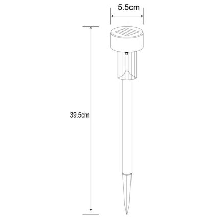 Globo - Ηλιακό φωτιστικό LED LED/0,06W/1,2V IP44 200 mAh