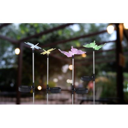 Globo - ΣΕΤ 4x Ηλιακό φωτιστικό LED LED/0,06W/3V IP44