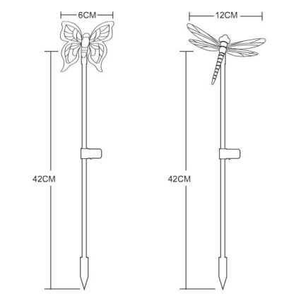 Globo - ΣΕΤ 4x Ηλιακό φωτιστικό LED LED/0,06W/3V IP44