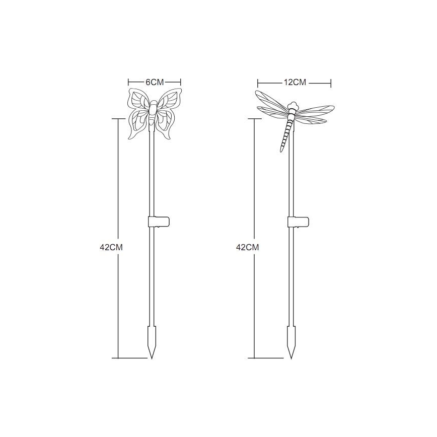 Globo - ΣΕΤ 4x Ηλιακό φωτιστικό LED LED/0,06W/3V IP44