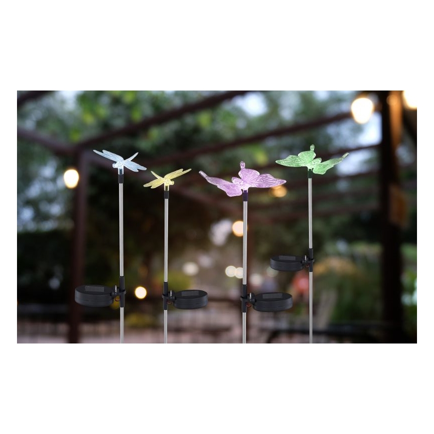 Globo - ΣΕΤ 4x Ηλιακό φωτιστικό LED LED/0,06W/3V IP44