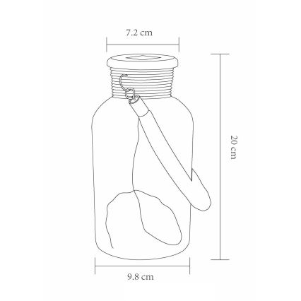 Globo - LED Ηλιακό φωτιστικό LED/0,6W/3,2V IP44