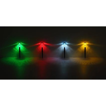 Globo - ΣΕΤ 4x Ηλιακό φωτιστικό LED RGB LED/0,05W/3V IP44