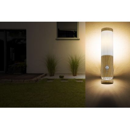 Globo - Εξωτερικό φωτιστικό τοίχου με αισθητήρα 1xE27/15W/230V IP44