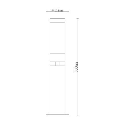 Globo - Λάμπα εξωτερικού χώρου 1xE27/15W/230V IP44