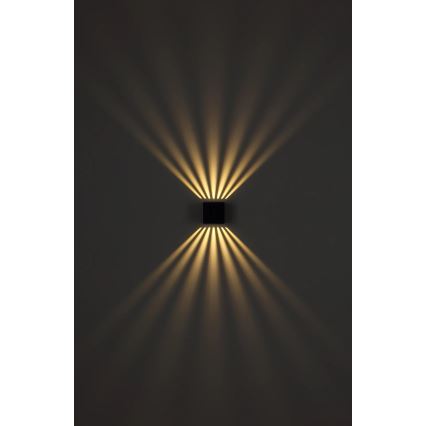 Globo - LED επιτοίχιο εξωτερικό φωτιστικό LED/6W/230V IP54 ανθρακί