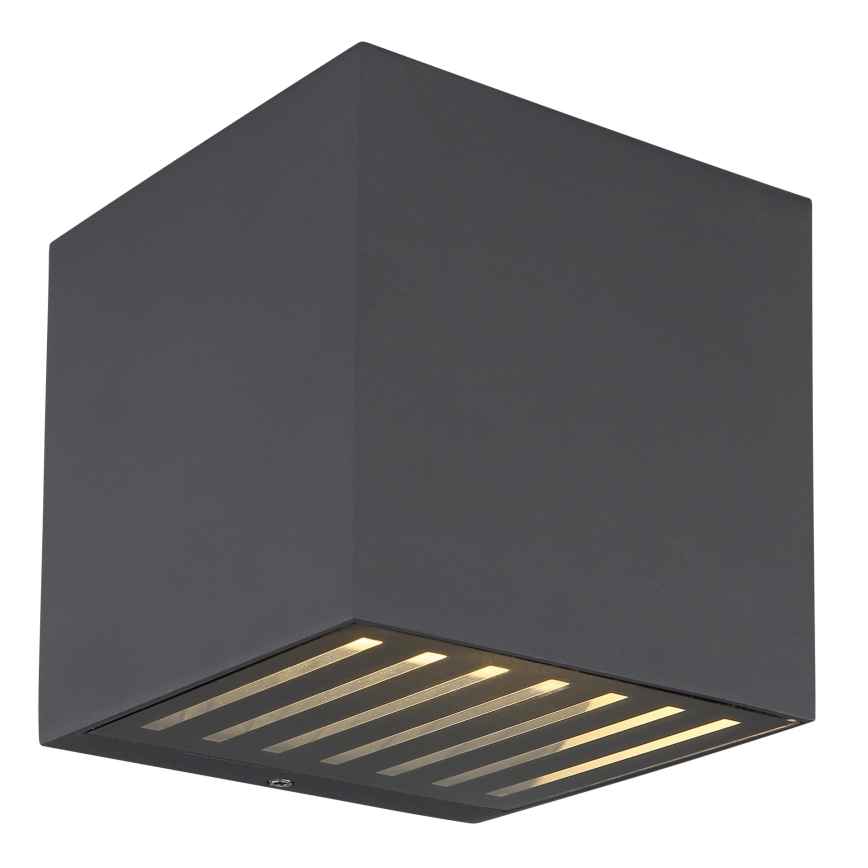 Globo - LED επιτοίχιο εξωτερικό φωτιστικό LED/6W/230V IP54 ανθρακί