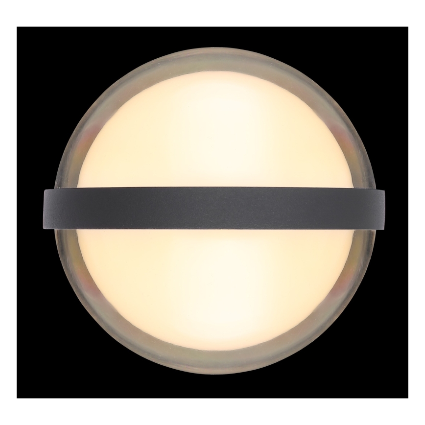 Globo - Επιτοίχιο φωτιστικό εξωτερικού χώρου LED LED/12W/230V IP54 μαύρο