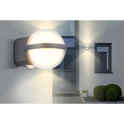 Globo - Επιτοίχιο φωτιστικό εξωτερικού χώρου LED LED/12W/230V IP54 μαύρο